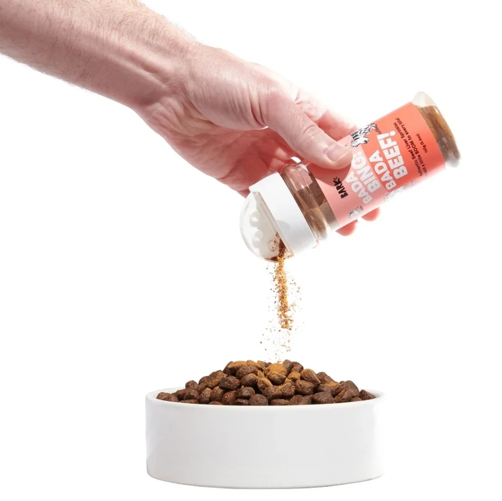 NEW! Bada Bing Bada Beef Dog Food Topper